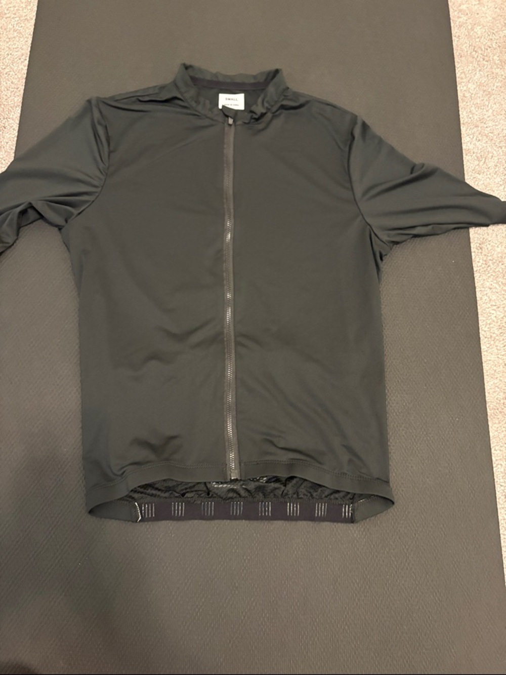Men's Black Full-Zip Cycling Jersey